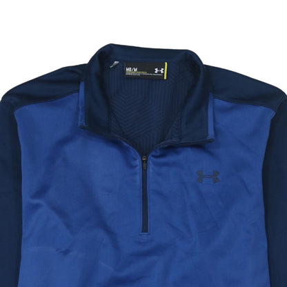 Mens UK Size M Under armour Blue Henley Sweatshirt