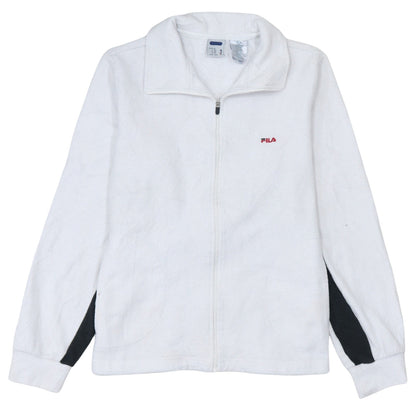 Womens UK Size 12 FILA White Basic Jacket