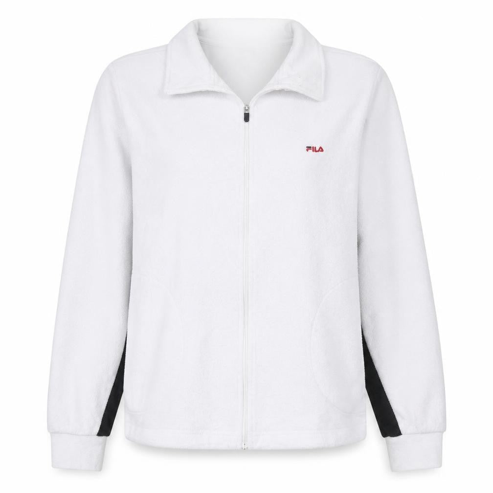 Womens UK Size 12 FILA White Basic Jacket