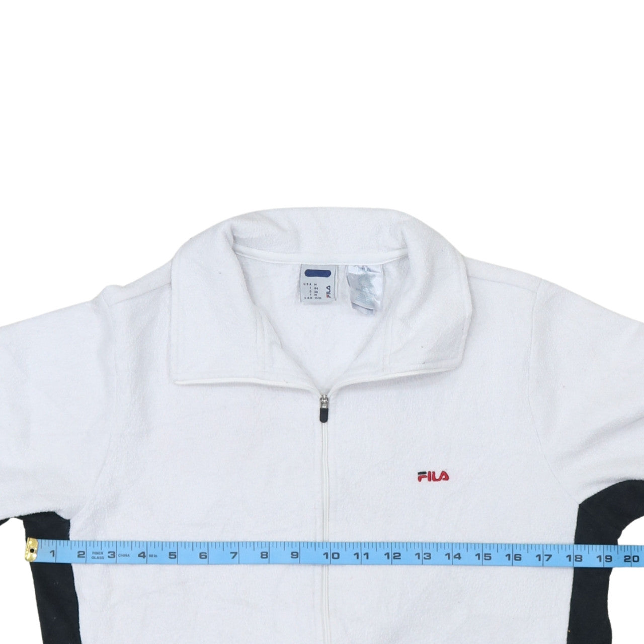 Womens UK Size 12 FILA White Basic Jacket
