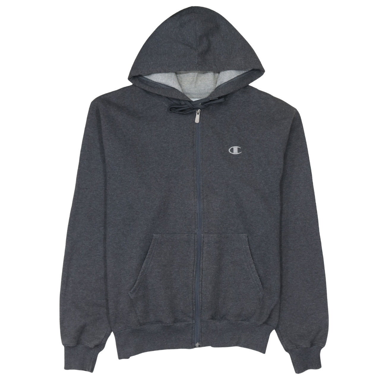 Mens UK Size M Champion Grey Full Zip Hoodie