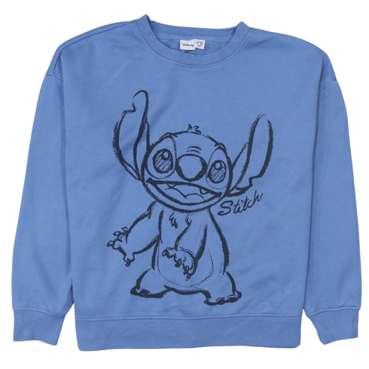 Womens UK Size L Disney Blue Pullover Sweatshirt