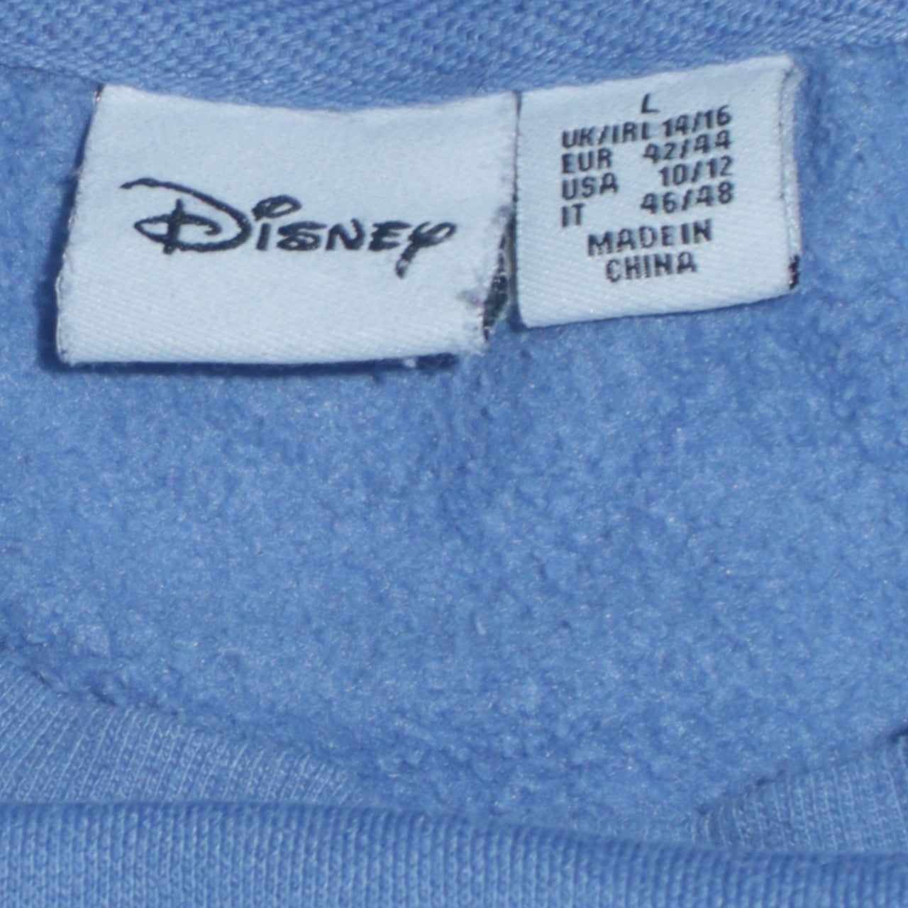 Womens UK Size L Disney Blue Pullover Sweatshirt