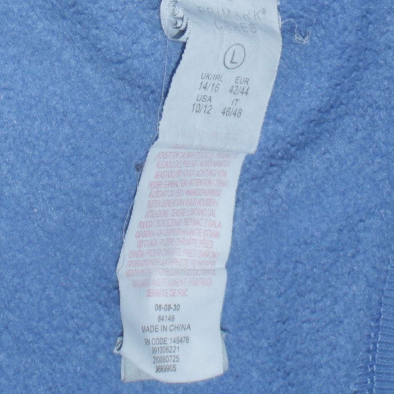 Womens UK Size L Disney Blue Pullover Sweatshirt