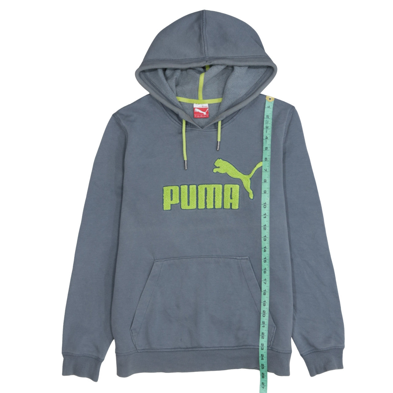 Mens UK Size S PUMA Grey Pullover Hoodie