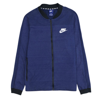 Mens UK Size S Nike Blue Full Zip Sweatshirt