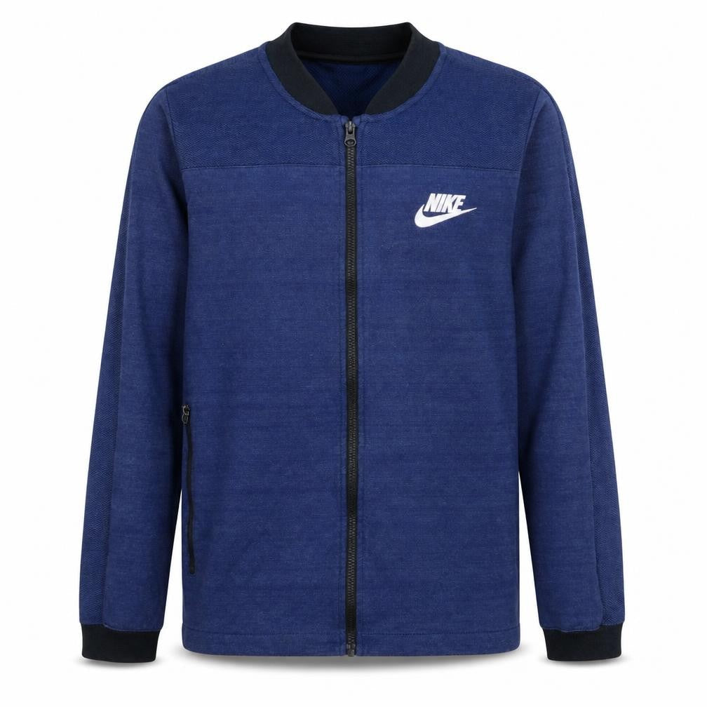 Mens UK Size S Nike Blue Full Zip Sweatshirt