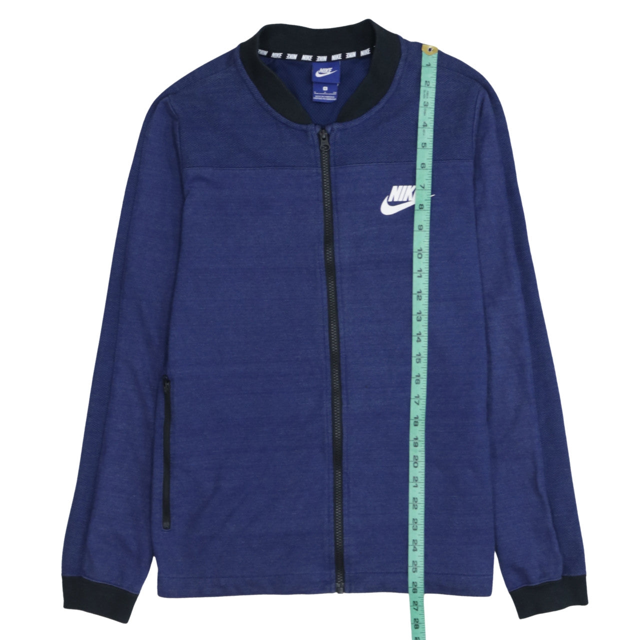 Mens UK Size S Nike Blue Full Zip Sweatshirt