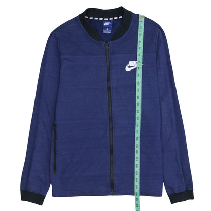 Mens UK Size S Nike Blue Full Zip Sweatshirt