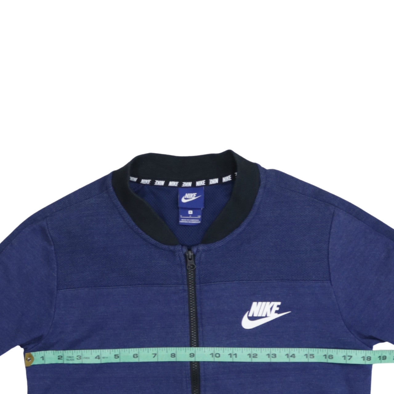 Mens UK Size S Nike Blue Full Zip Sweatshirt