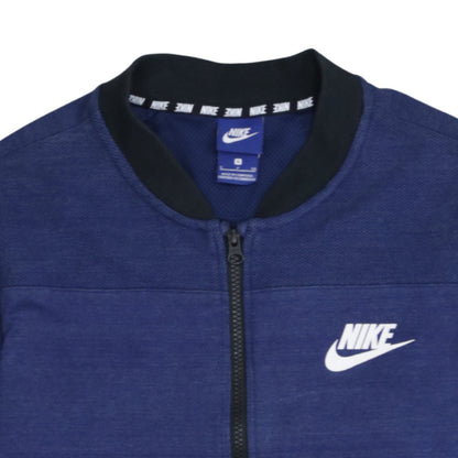 Mens UK Size S Nike Blue Full Zip Sweatshirt