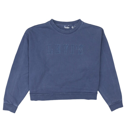 Womens UK Size L Levi's Blue Pullover Sweatshirt