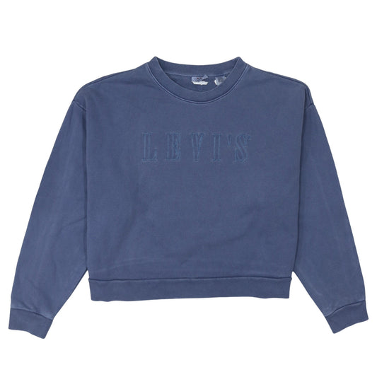 Womens UK Size L Levi's Blue Pullover Sweatshirt