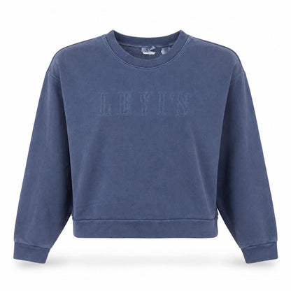 Womens UK Size L Levi's Blue Pullover Sweatshirt