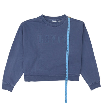 Womens UK Size L Levi's Blue Pullover Sweatshirt