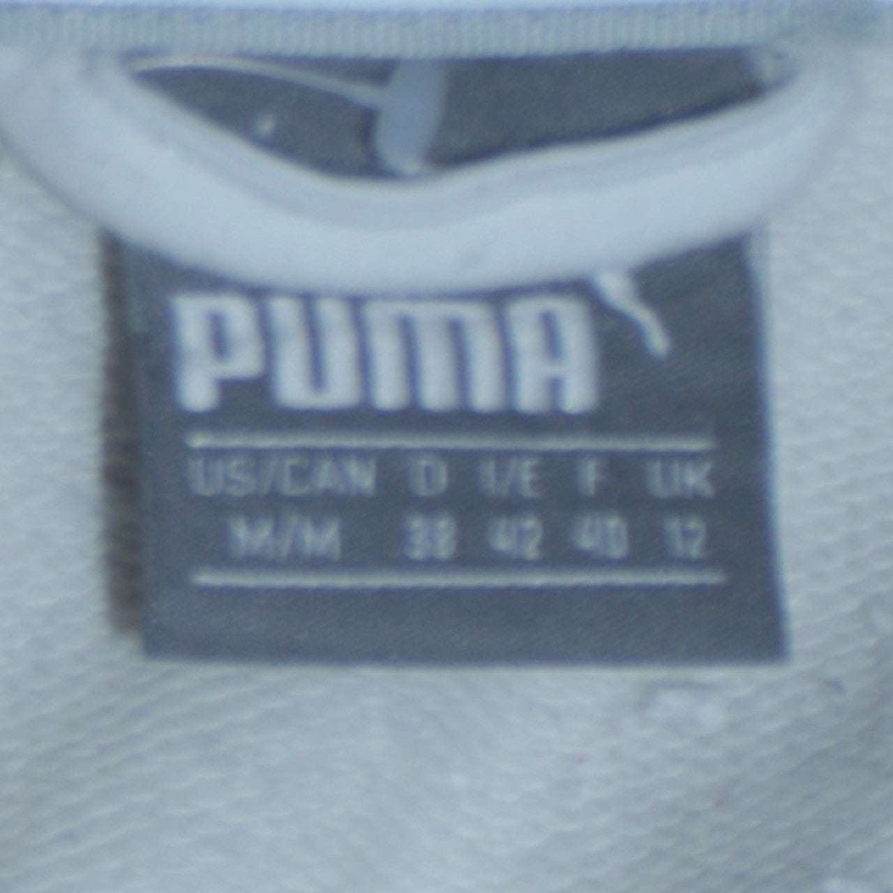 Womens UK Size 12 PUMA White Full Zip Hoodie