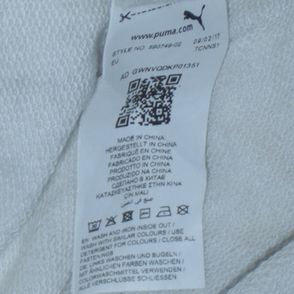 Womens UK Size 12 PUMA White Full Zip Hoodie