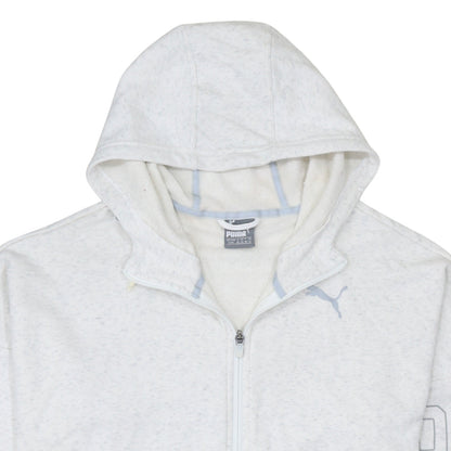 Womens UK Size 12 PUMA White Full Zip Hoodie
