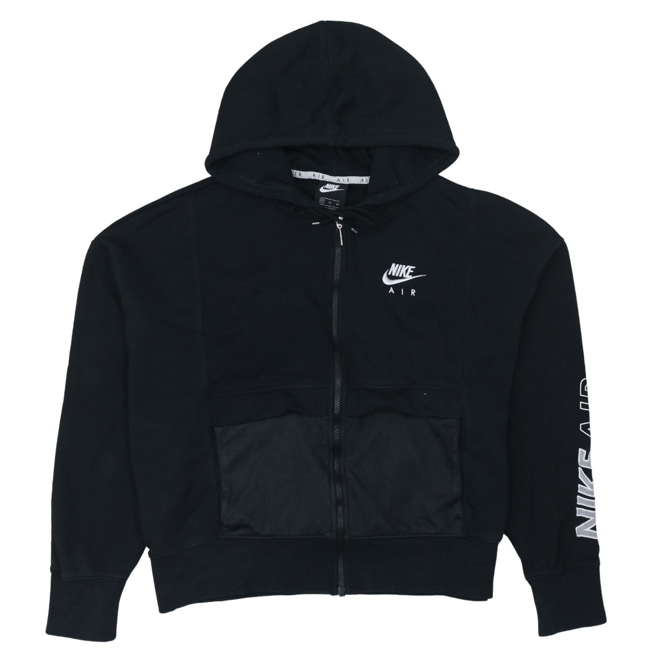 Womens UK Size XL Nike Black Full Zip Hoodie