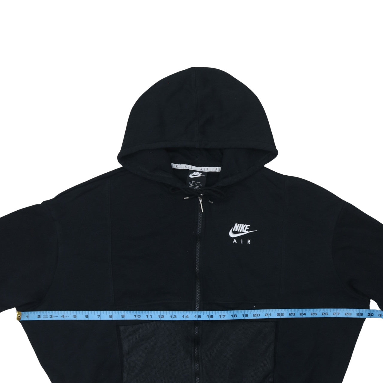 Womens UK Size XL Nike Black Full Zip Hoodie