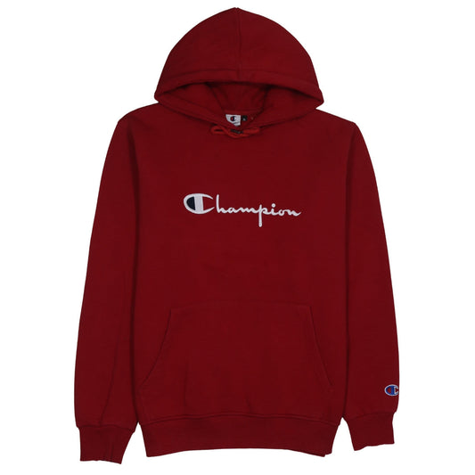 Mens UK Size XL Champion Red Pullover Hoodie