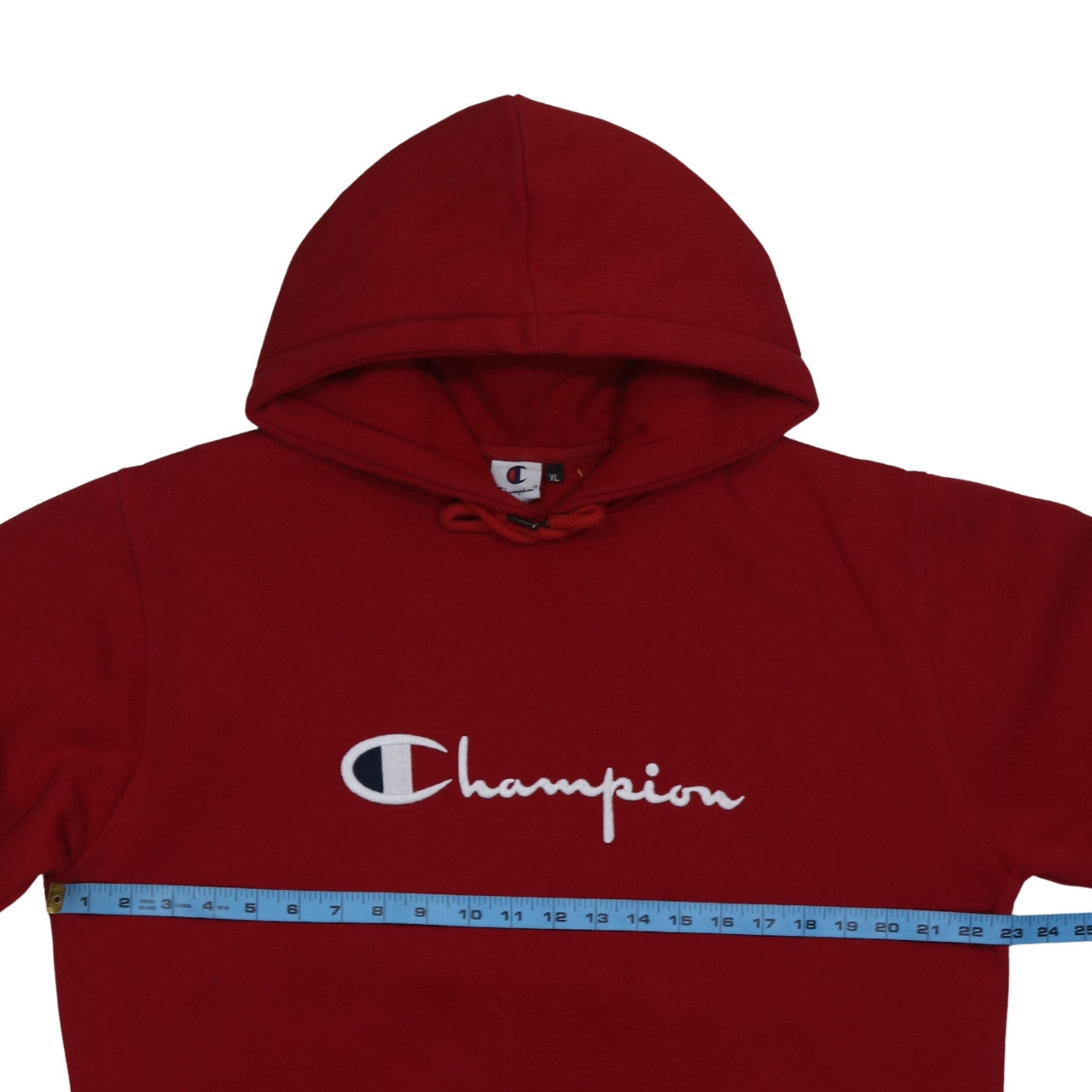 Mens UK Size XL Champion Red Pullover Hoodie