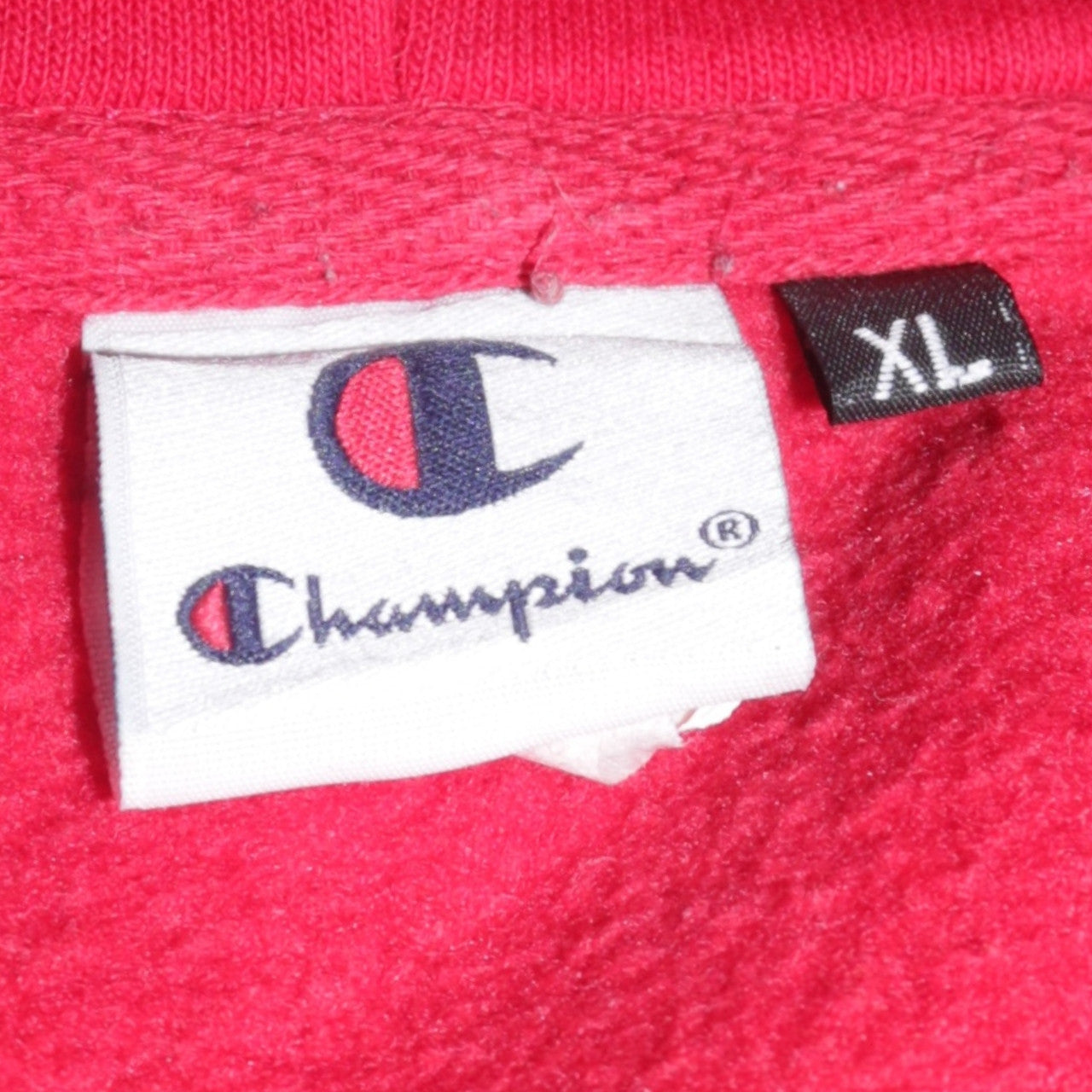 Mens UK Size XL Champion Red Pullover Hoodie