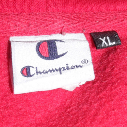Mens UK Size XL Champion Red Pullover Hoodie