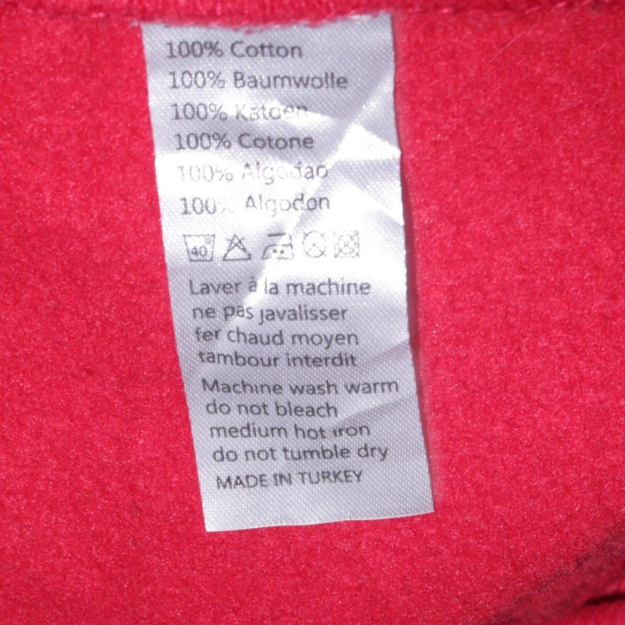 Mens UK Size XL Champion Red Pullover Hoodie