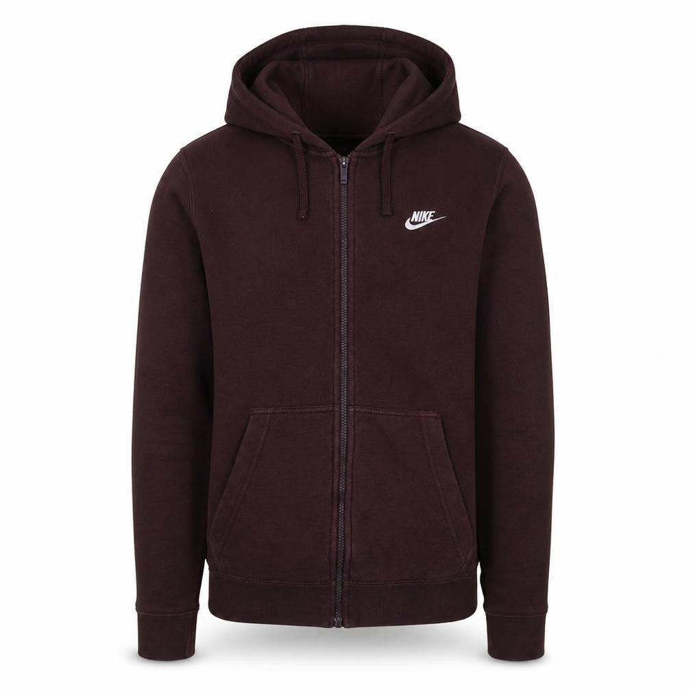 Mens UK Size S Nike Brown Full Zip Hoodie