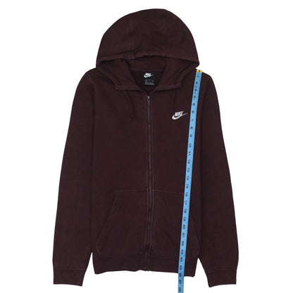 Mens UK Size S Nike Brown Full Zip Hoodie