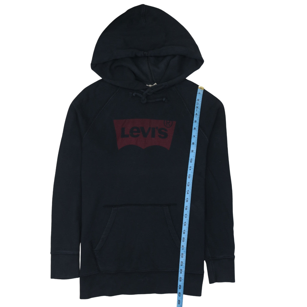 Mens UK Size M Levi's Black Pullover Hoodie