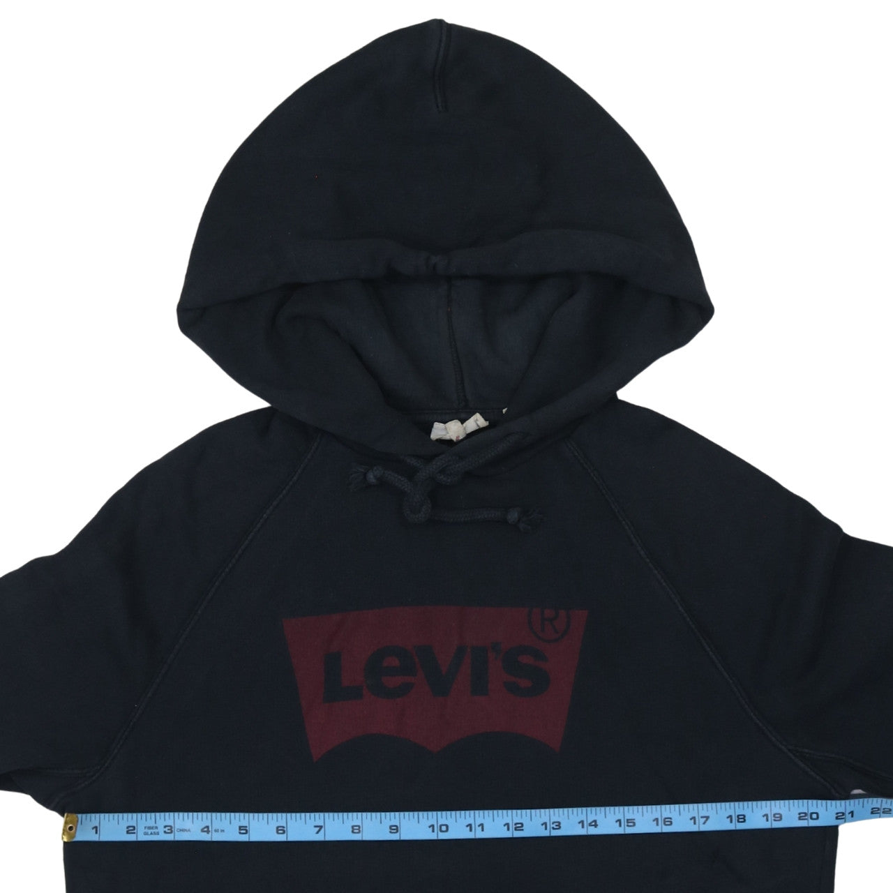 Mens UK Size M Levi's Black Pullover Hoodie