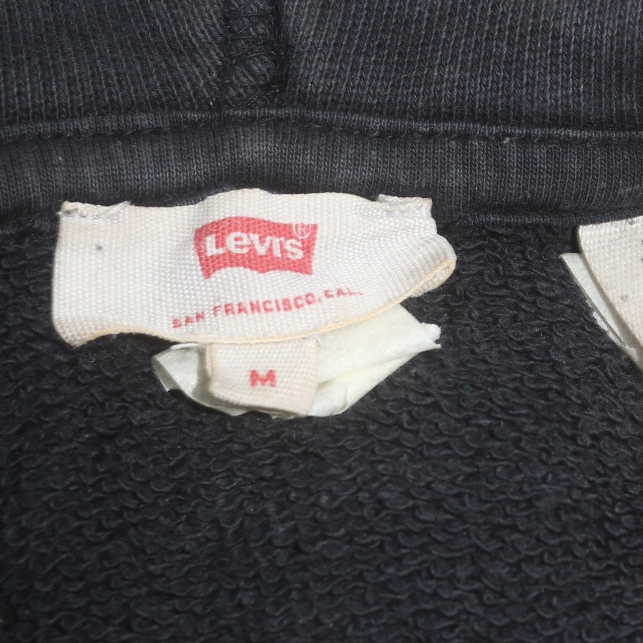 Mens UK Size M Levi's Black Pullover Hoodie