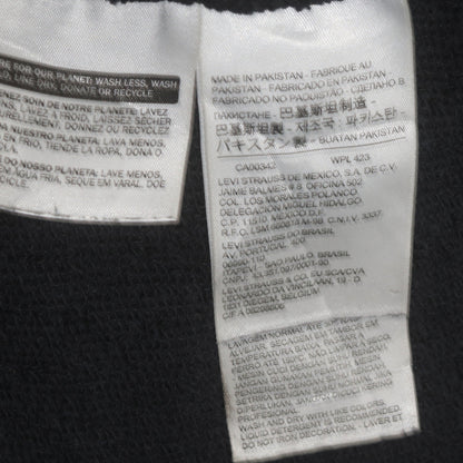 Mens UK Size M Levi's Black Pullover Hoodie