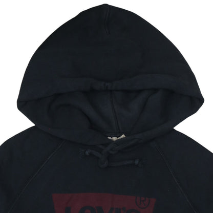 Mens UK Size M Levi's Black Pullover Hoodie