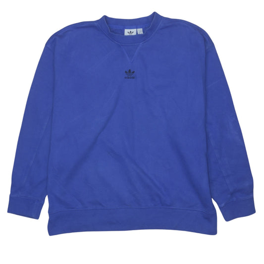 Womens UK Size XS adidas Blue Pullover Sweatshirt