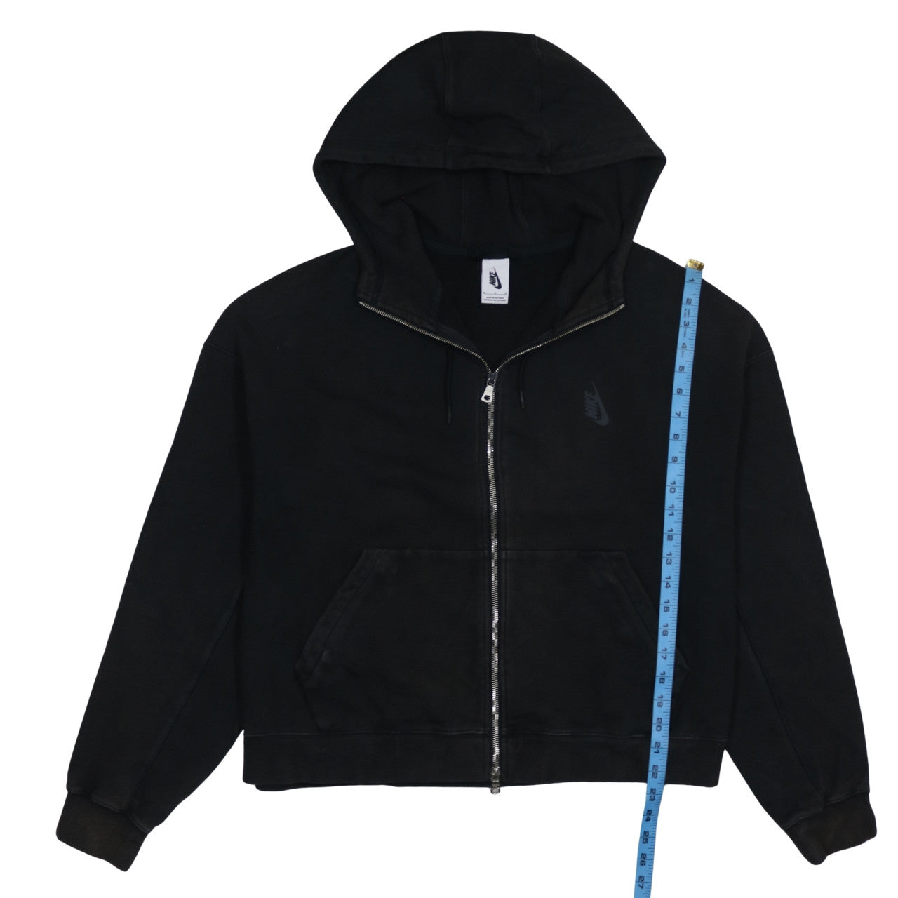 Mens UK Size XL Nike Black Full Zip Hoodie