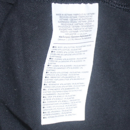 Mens UK Size XL Nike Black Full Zip Hoodie