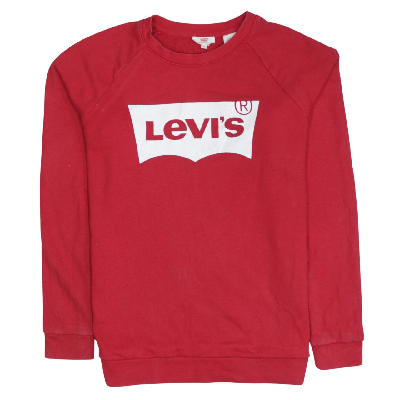 Mens UK Size S Levi's Red Pullover Sweatshirt