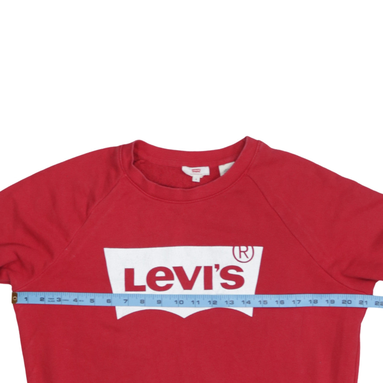 Mens UK Size S Levi's Red Pullover Sweatshirt