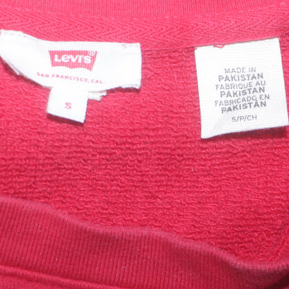 Mens UK Size S Levi's Red Pullover Sweatshirt