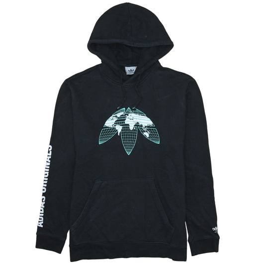 Mens UK Size L adidas Black Pullover Hoodie