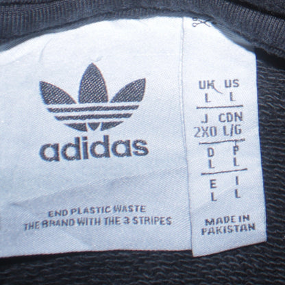 Mens UK Size L adidas Black Pullover Hoodie