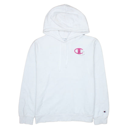 Womens UK Size XL Champion White Pullover Hoodie