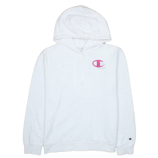 Womens UK Size XL Champion White Pullover Hoodie