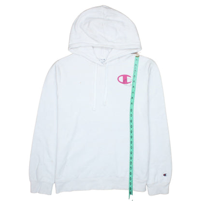 Womens UK Size XL Champion White Pullover Hoodie