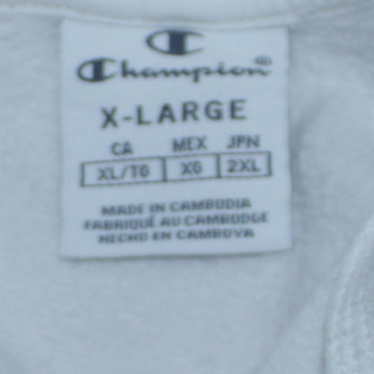 Womens UK Size XL Champion White Pullover Hoodie