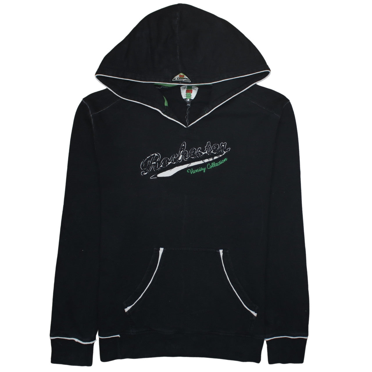 Mens UK Size 2XL Champion Black Pullover Hoodie