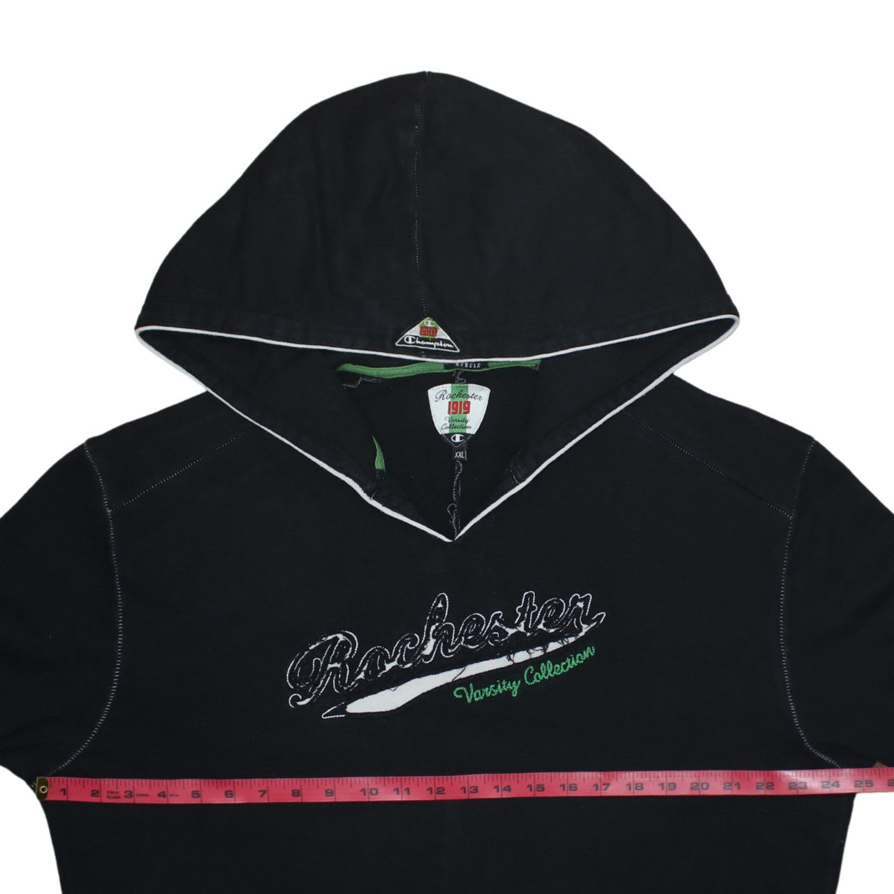 Mens UK Size 2XL Champion Black Pullover Hoodie